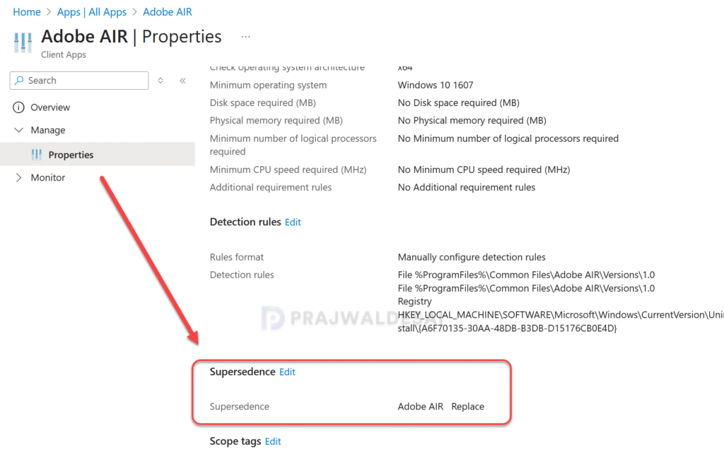Confirm App Supersedence for Enterprise App Catalog Apps