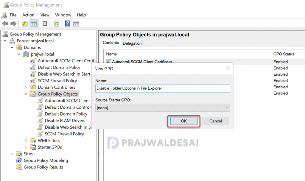 Disable Folder Options using Group Policy