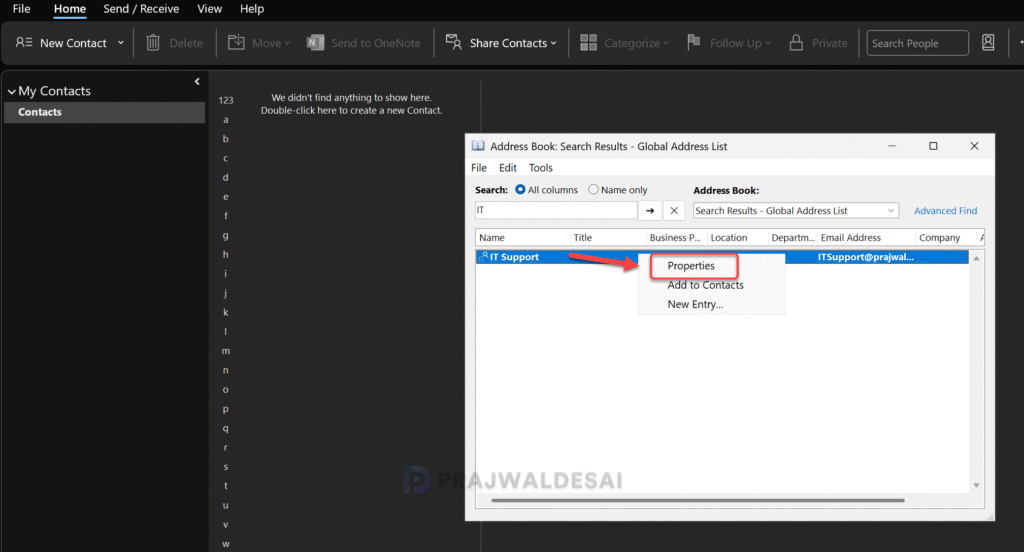 Find Owners of a Distribution List in Outlook