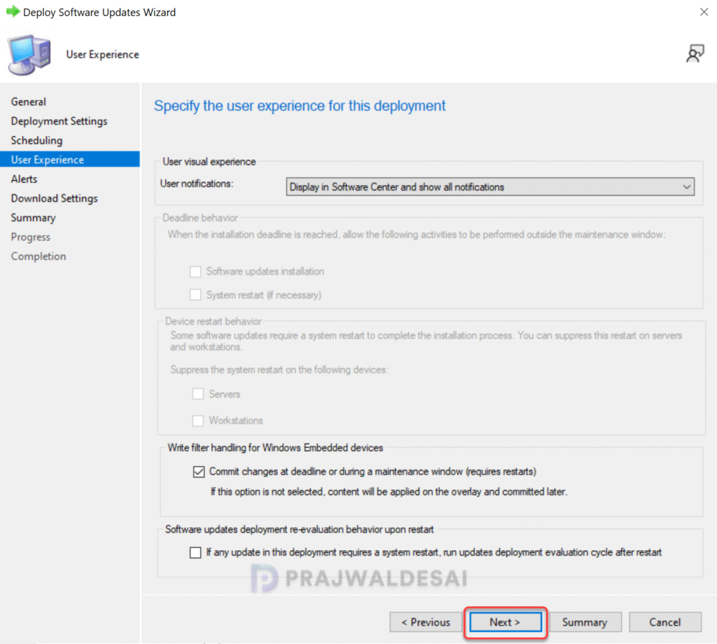 Specify User Experience Settings for 25H2 Upgrade