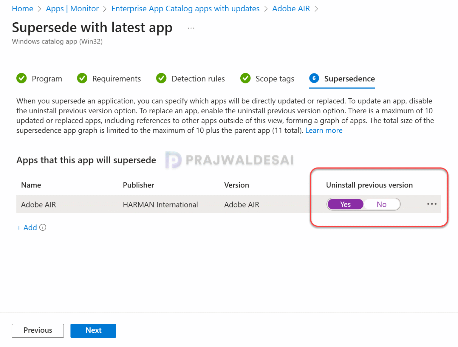 Update Enterprise App Catalog Apps in Intune » Prajwal Desai