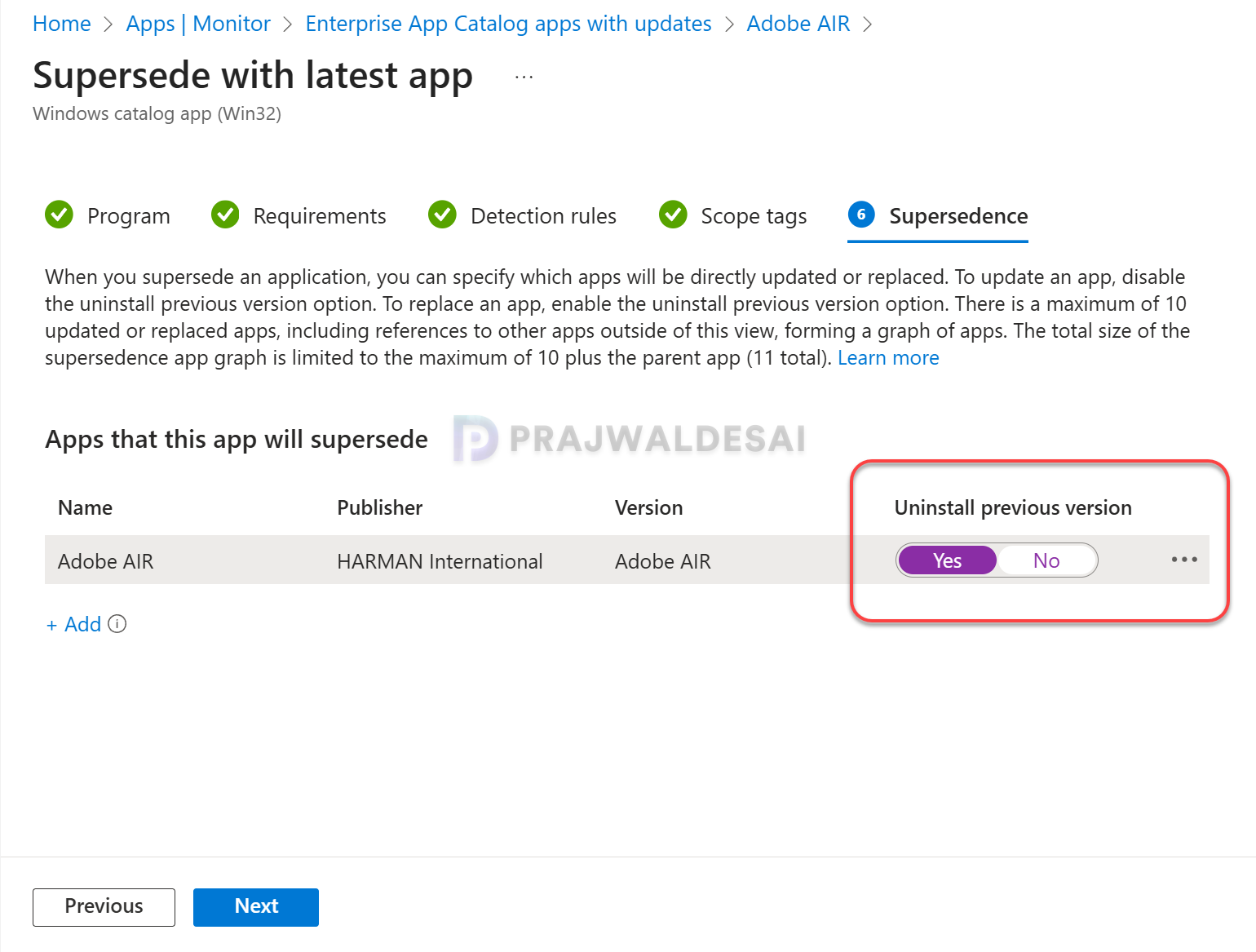 Update Enterprise App Catalog Apps in Intune » Prajwal Desai