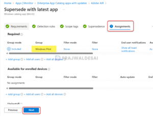 Update Enterprise App Catalog Apps in Intune » Prajwal Desai