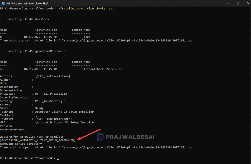 Install Autopatch Client Broker using PowerShell