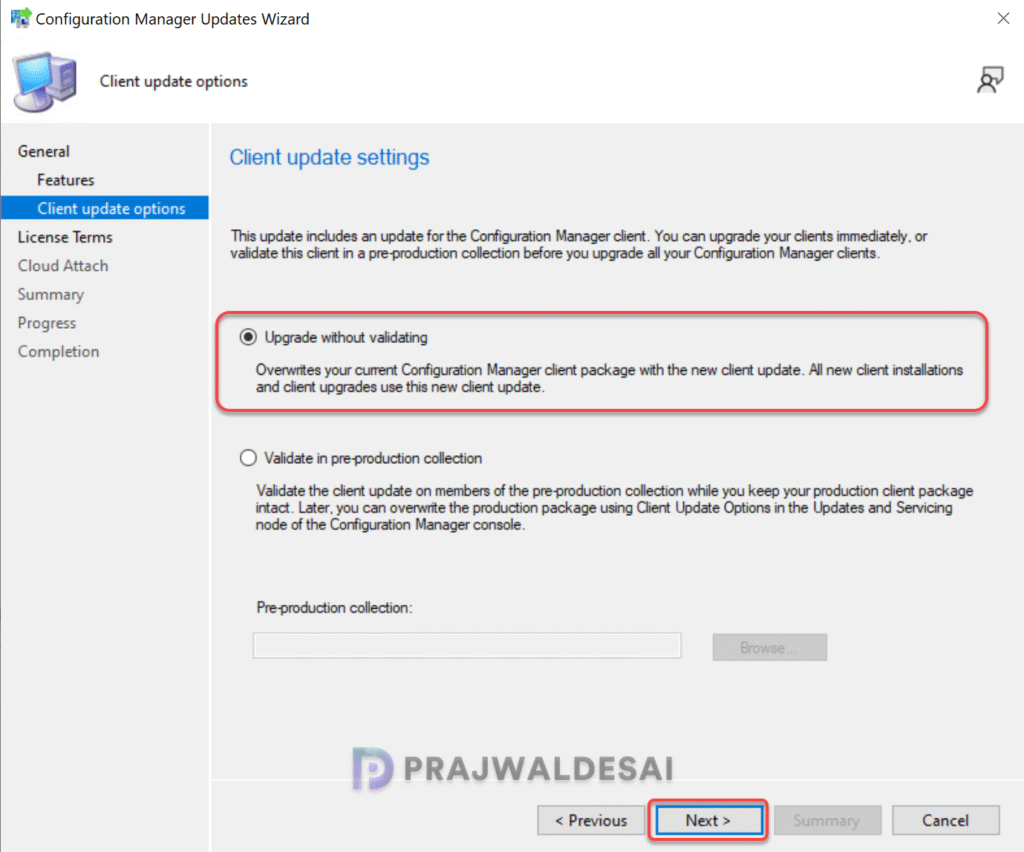Configuration Manager 2509 Upgrade