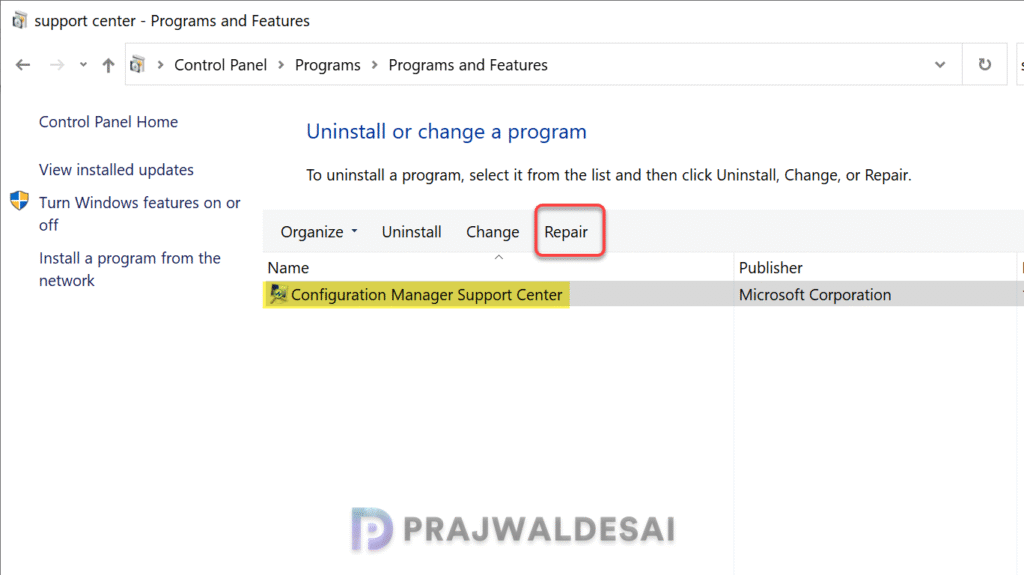 Fix Support Center Tools Crashing in Configuration Manager