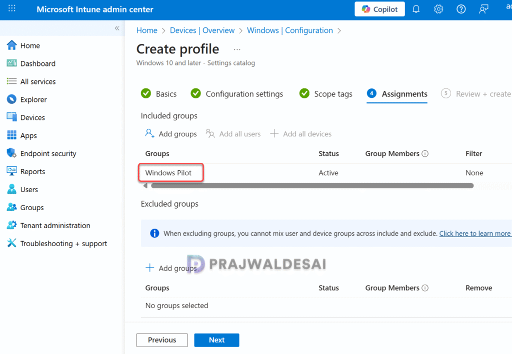 Assign OneDrive Files On-Demand Policy