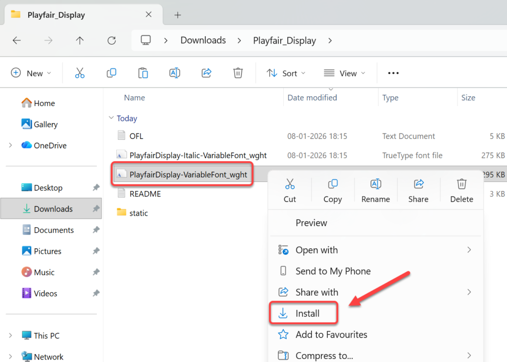 Install Fonts for Microsoft Paint