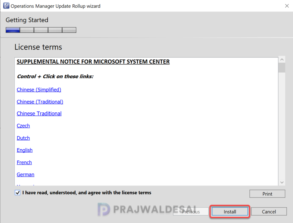 SCOM 2022 UR3 Management Server Patching