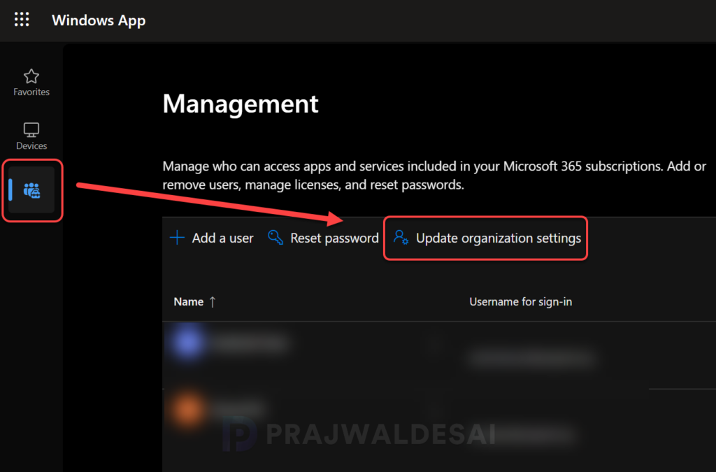 Update Organization Settings for Cloud PCs