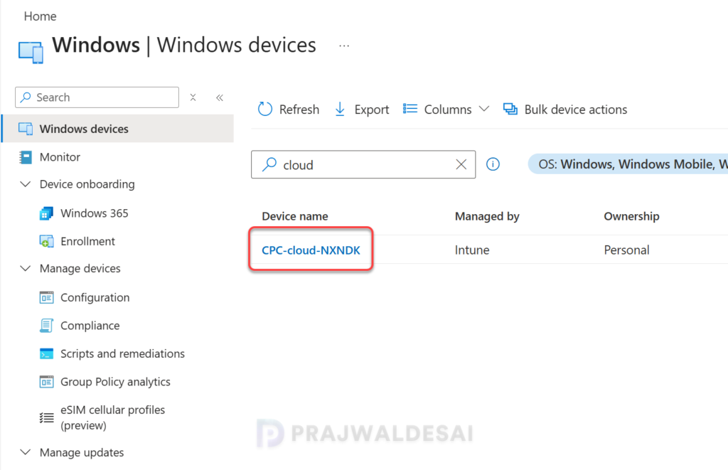 Enroll Windows 365 Business Cloud PCs in Intune