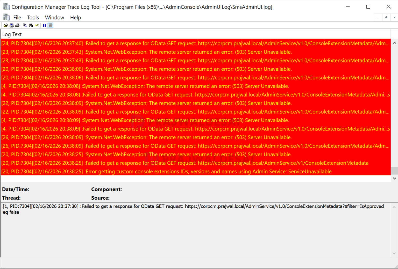 Fix SCCM Administration Service Is Unavailable » Prajwal Desai