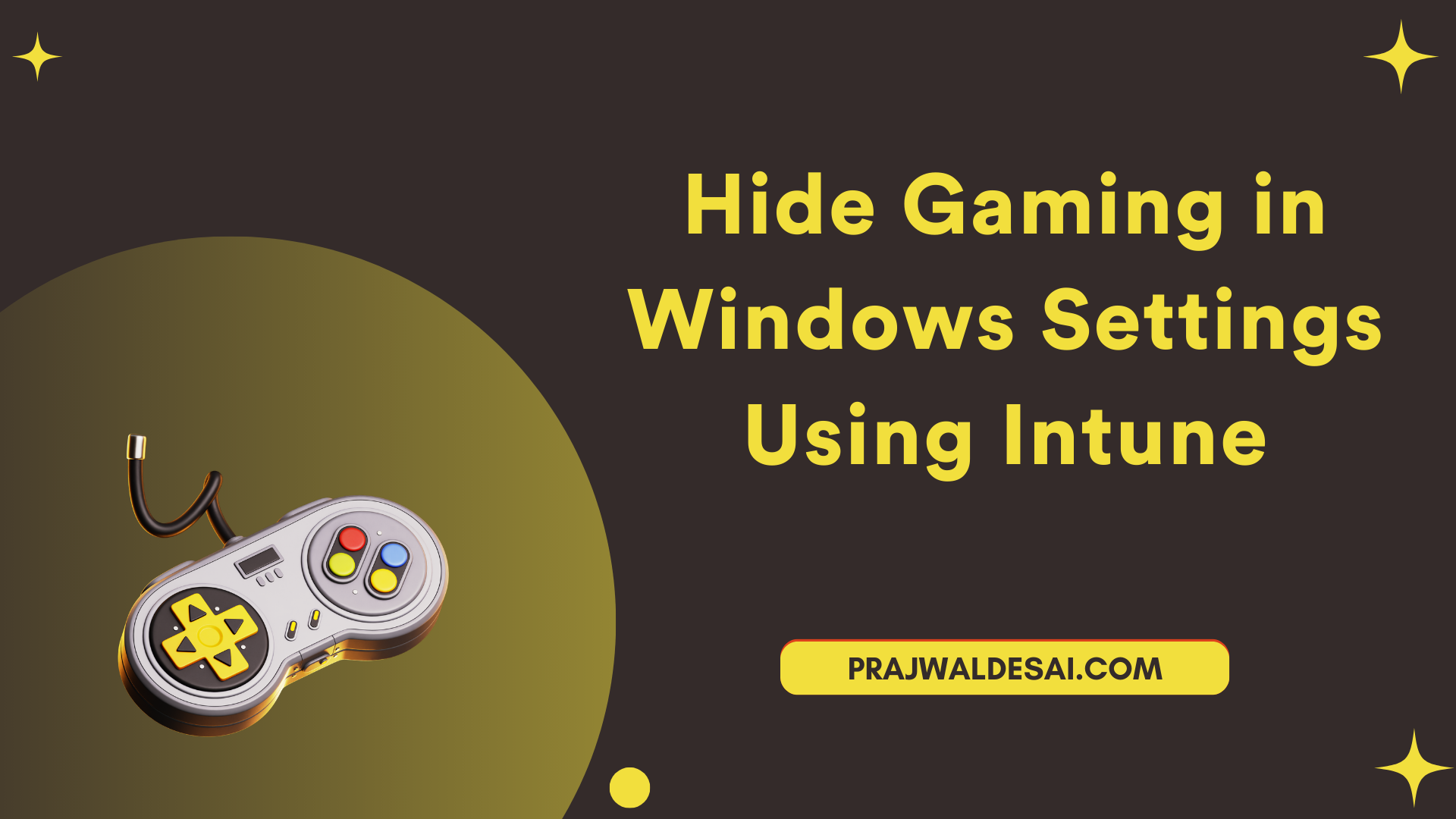 Hide Gaming in Windows Settings Using Intune