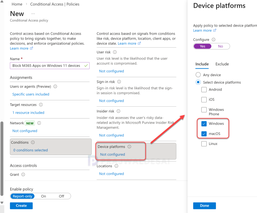 Block Microsoft 365 Apps using Conditional Access Policy