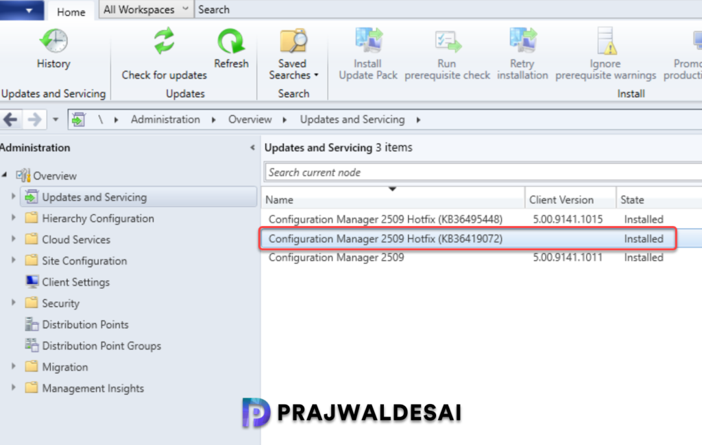 Monitor and Verify KB36419072 Hotfix Installation