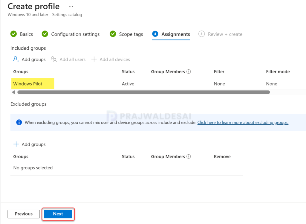 Assign Edge Copilot Settings to devices