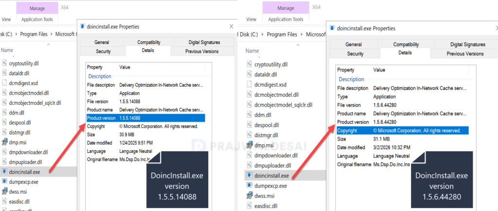 Copy DoincInstall version 1.5.6.44280 onto site servers