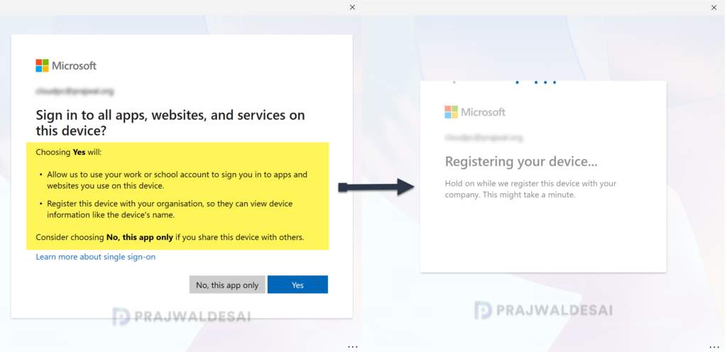 End User Experience: Disabled MDM enrollment