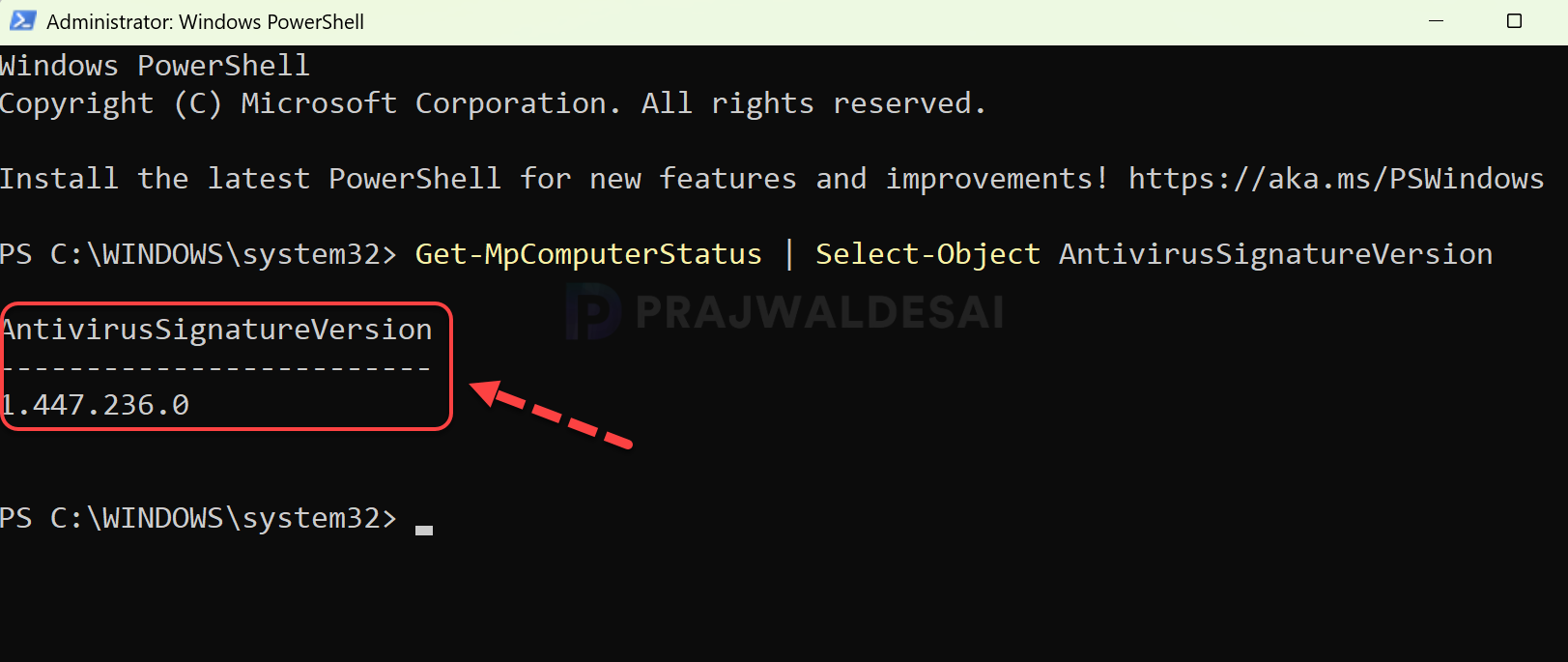 How to Check Defender AV Signature Version [5 Best Ways] » Prajwal Desai