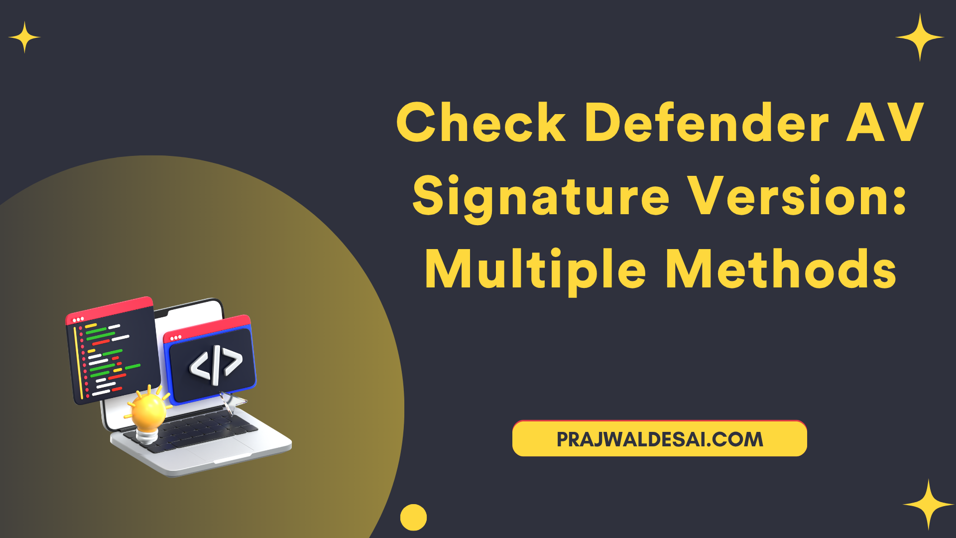 Check Defender AV Signature Version