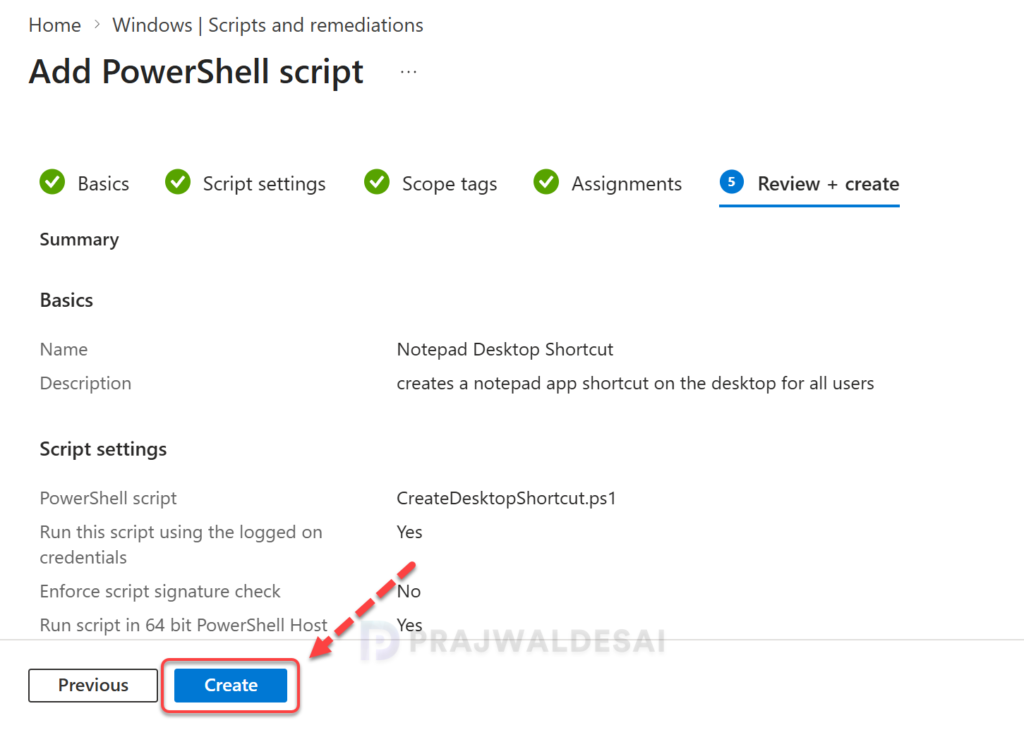 Deploy Desktop Shortcuts using Intune