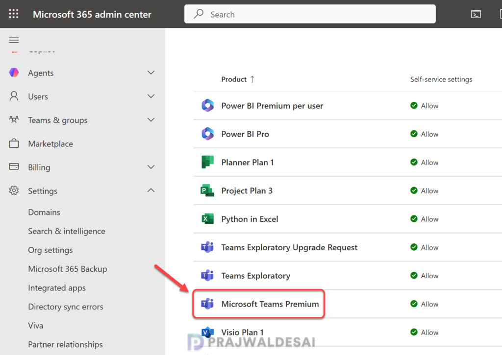 Disable Unlock Premium in Microsoft Teams via M365 admin center