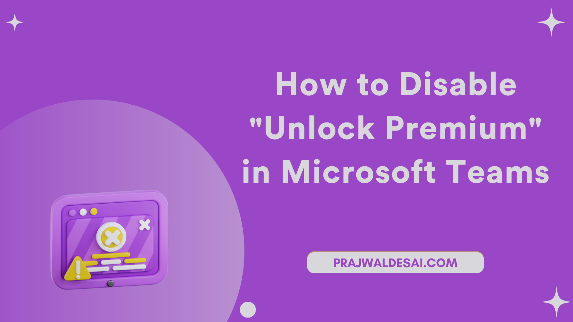 Disable Unlock Premium in Microsoft Teams