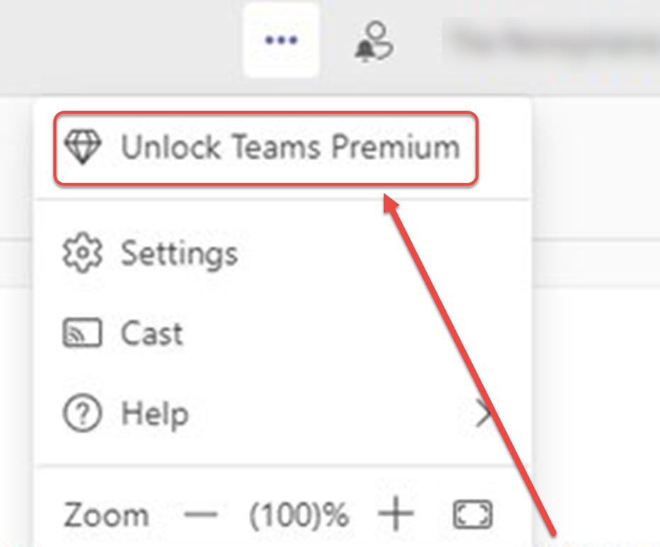 Unlock Teams Premium Option in Teams App