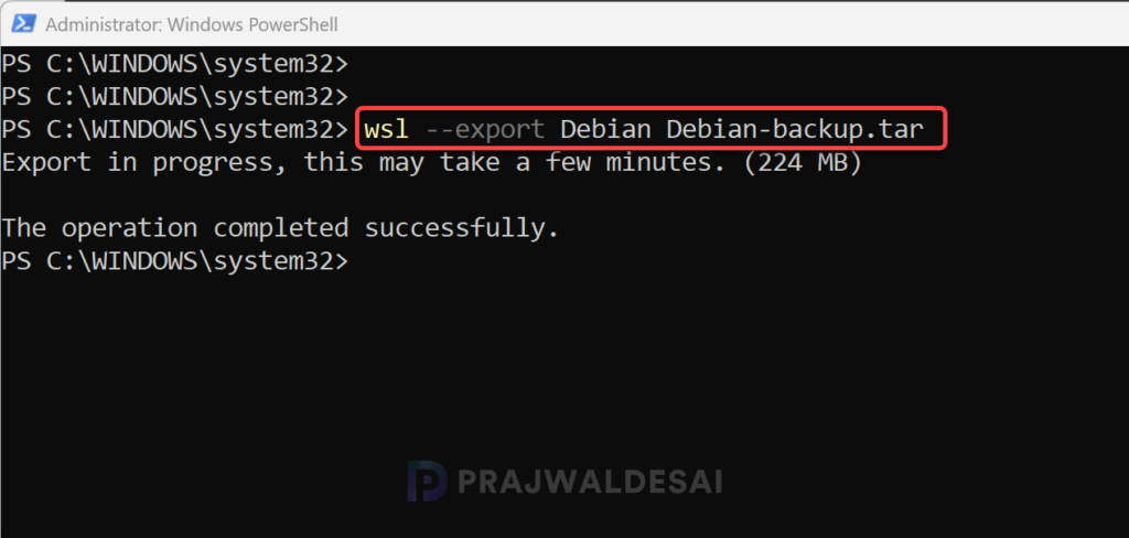Back up Linux Distros using PowerShell
