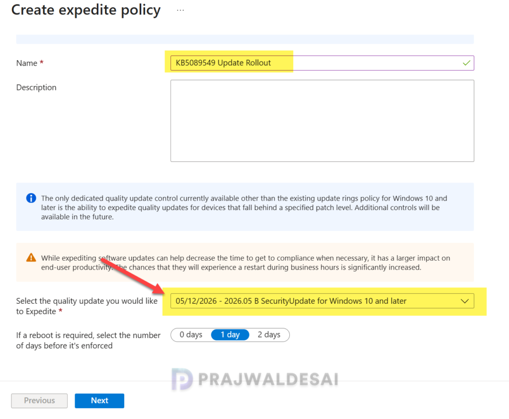 Deploy KB5089549 Security Update via Microsoft Intune