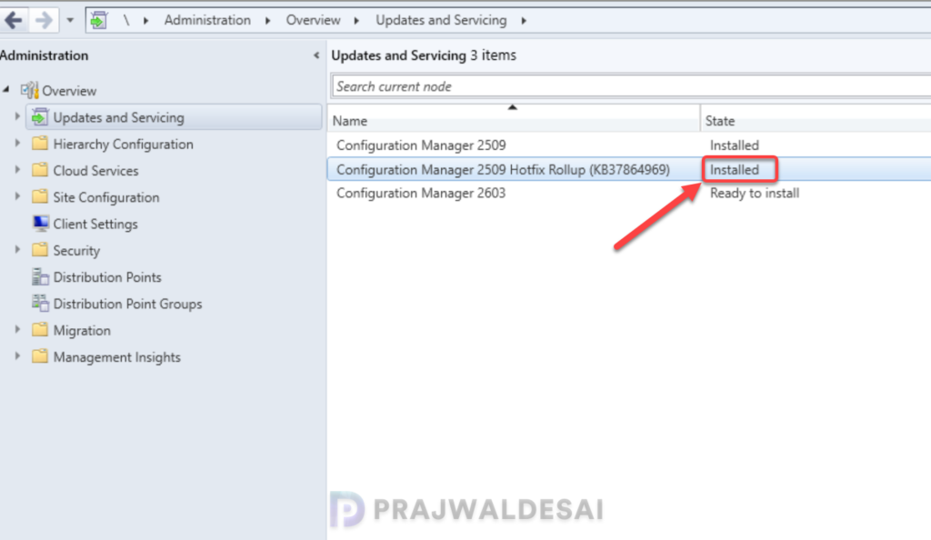 Verify KB37864969 Hotfix Installation