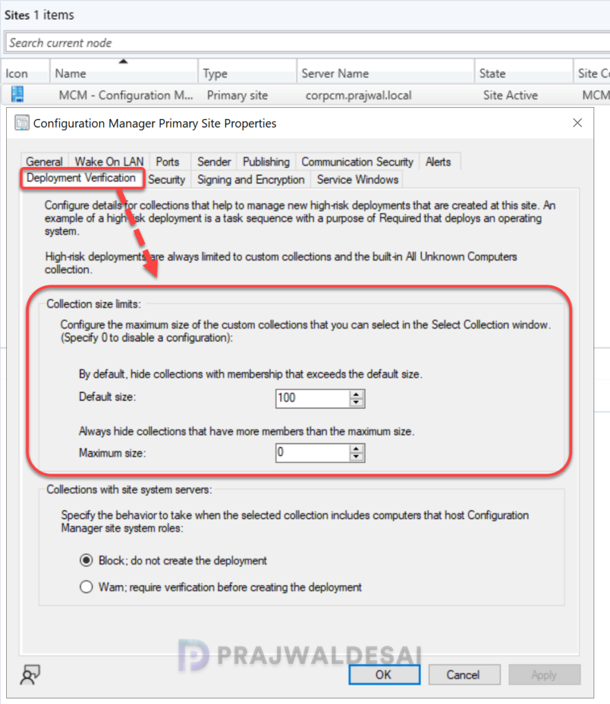 Default Collection Size Limits in Configuration Manager