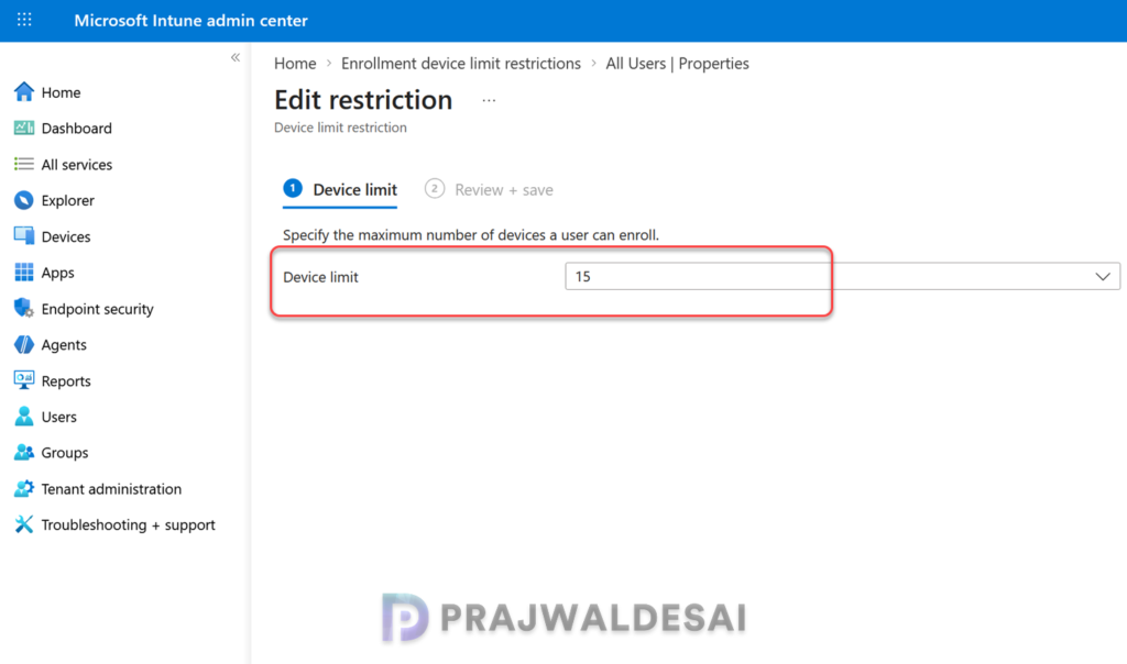 Autopilot Device Enrollment Error 80180003 Device Limit Restrictions