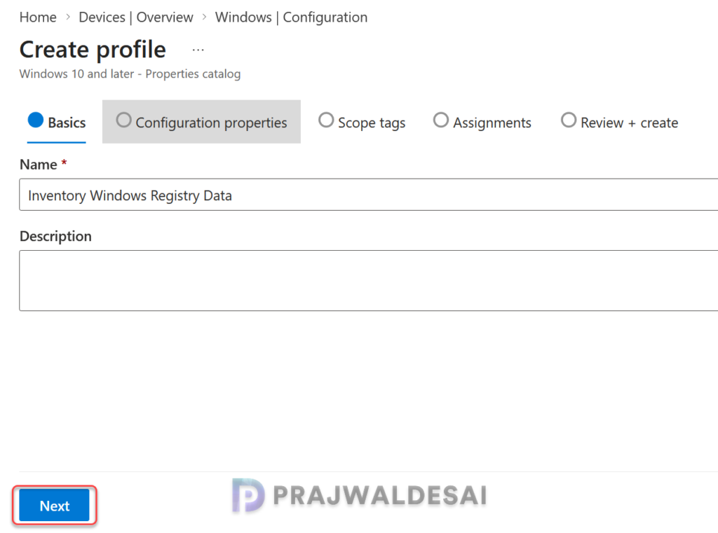 Create Intune Policy for collecting Windows registry data