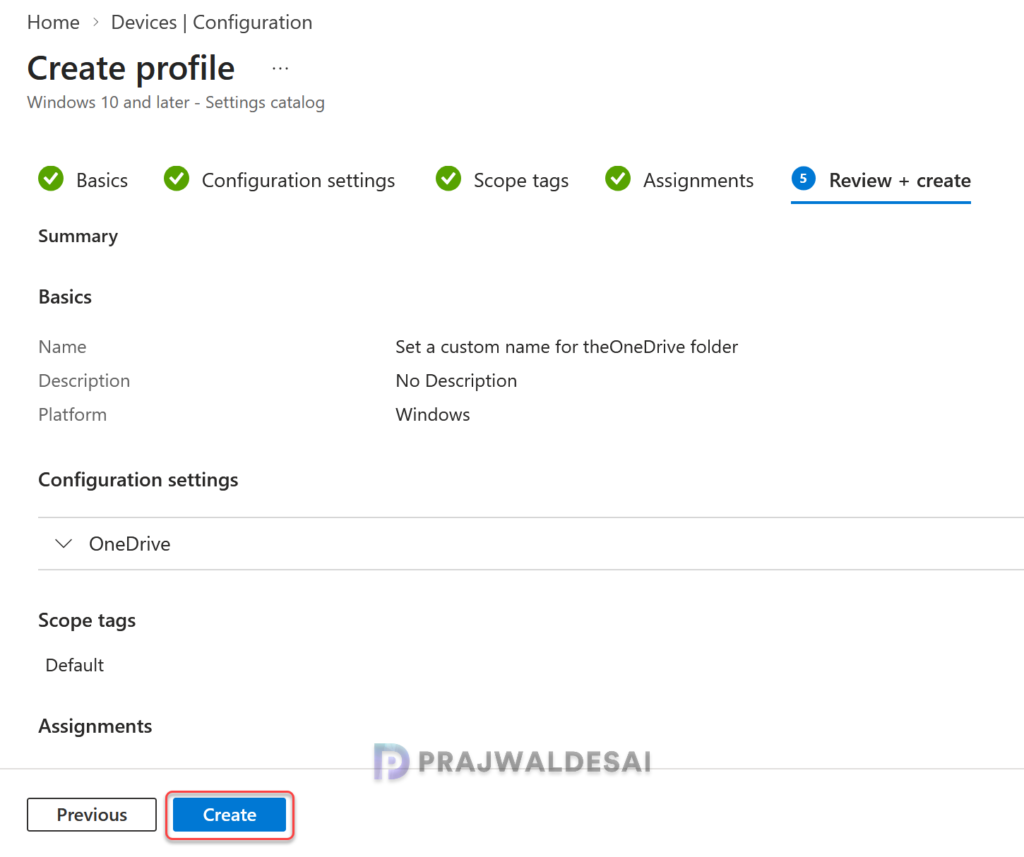 Create Intune Policy to customize OneDrive Sync Root Folder Name