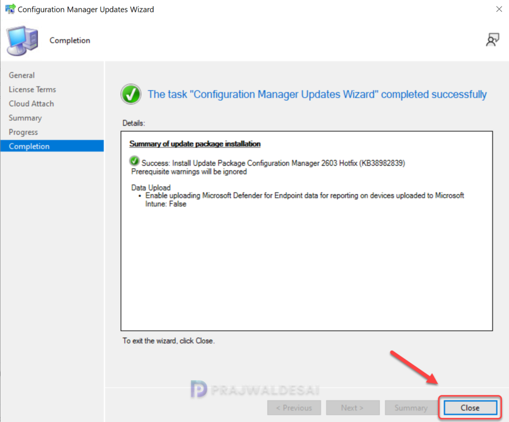 Configuration Manager 2603 Hotfix KB38982839