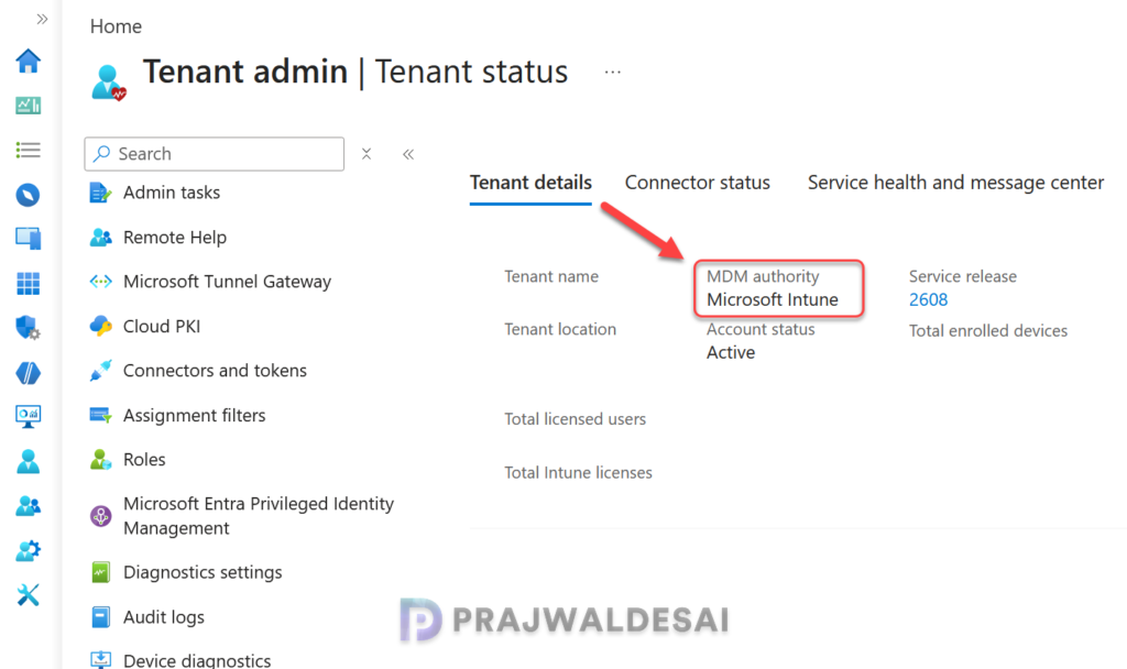 Set MDM Authority to Microsoft Intune
