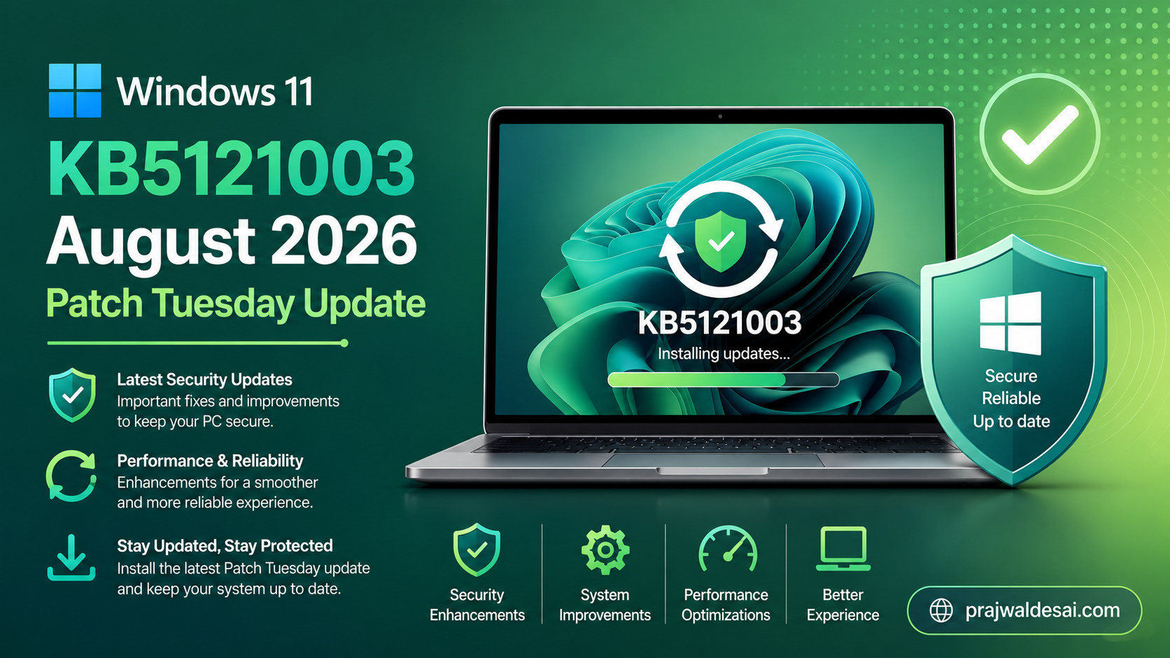 What's New in Windows 11 KB5121003 August 2026 Patch Tuesday Update