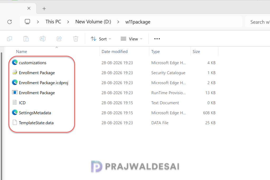 Provisioning package generated by Windows Configuration Designer tool