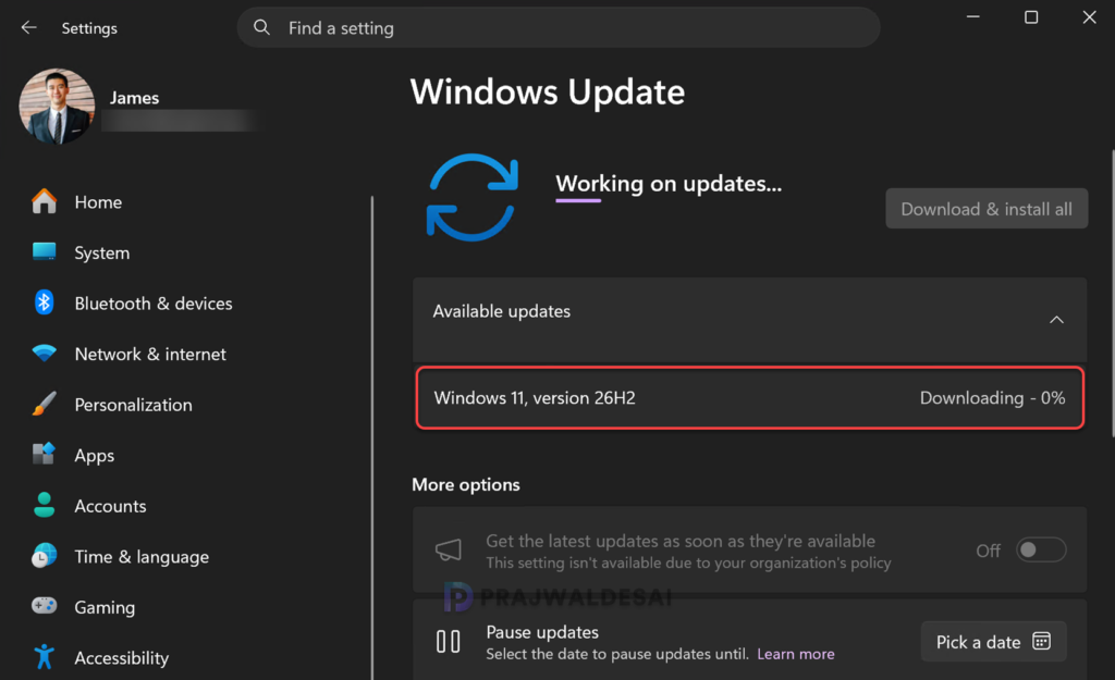 Windows 11 26H2 Upgrade via Intune