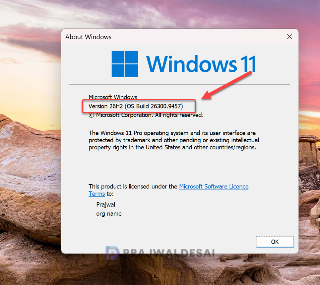 Verify Windows 11 26H2 Upgrade via SCCM