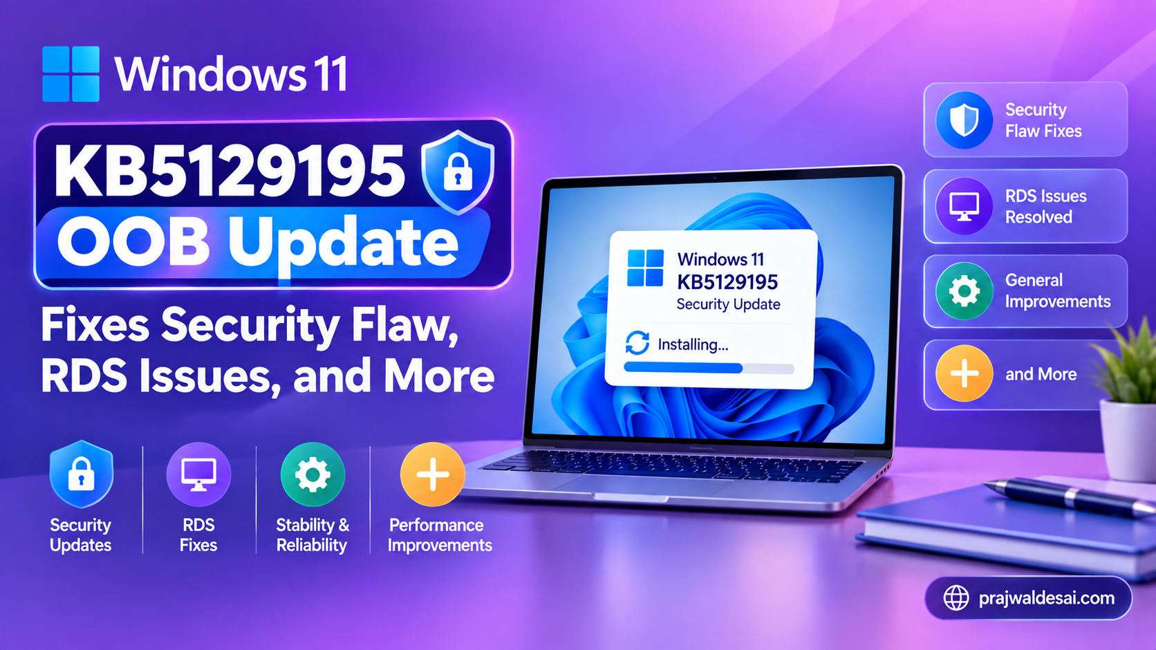 Windows 11 KB5129195 OOB Update Fixes Security Flaw RDS Issues