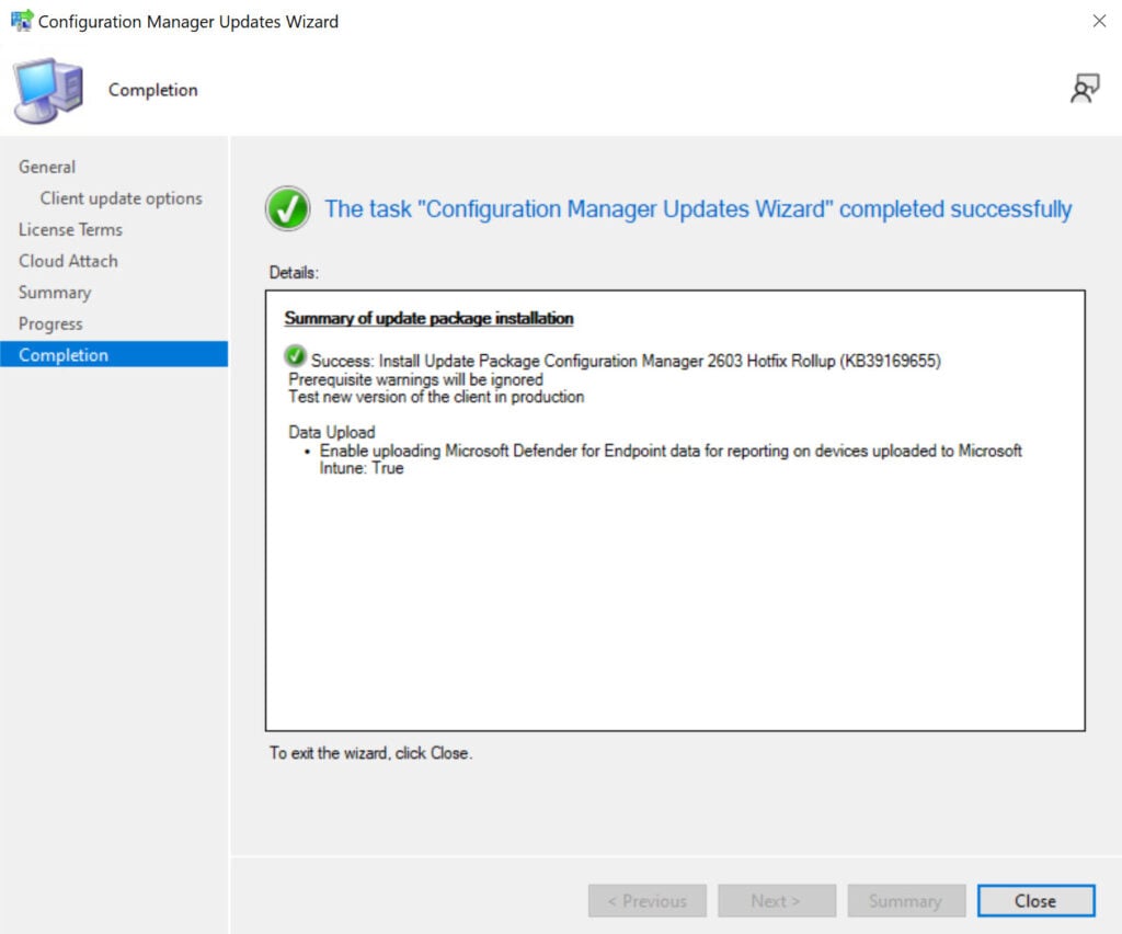 Installing SCCM KB39169655 Hotfix Rollup
