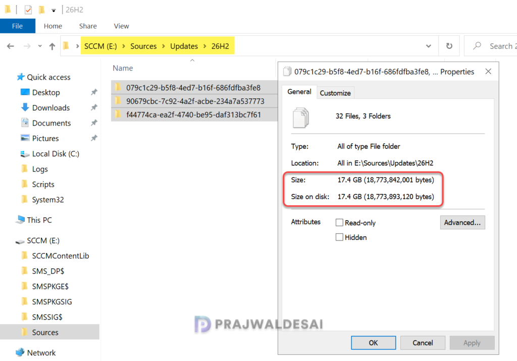 Details of Windows 11 26H2 Upgrade Files