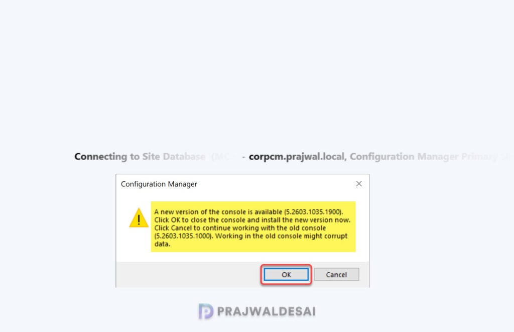 KB39169655 Console Upgrade