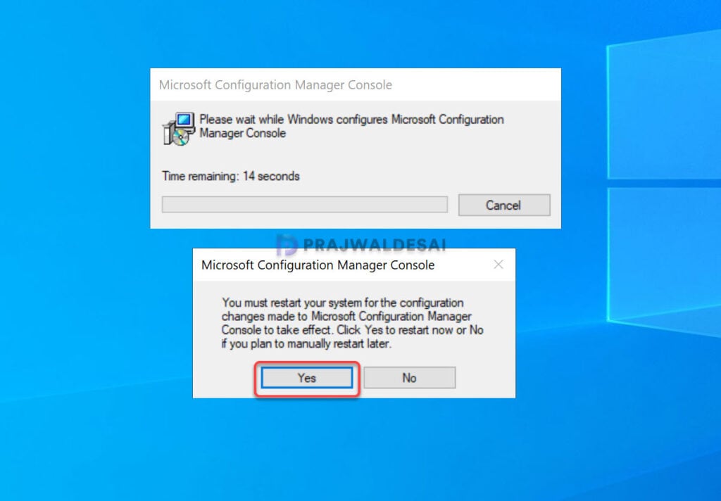 KB39169655 Console Upgrade Restart