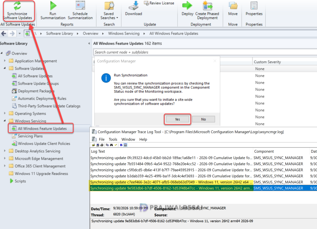 Sync Feature Updates for Windows 11 26H2